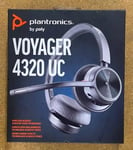 NEW PLANTRONICS VOYAGER 4320 UC WIRELESS HEADSET BOOM MIC - BLUETOOTH