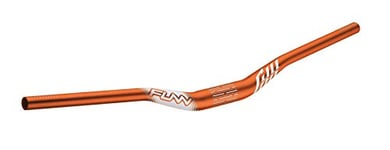 Funn Full On Cintre VTT avec collier de serrage de 35 mm et largeur de 785 mm, cintre rehaussé en alliage solide et léger pour VTT, BMX et vélo de route, cintre VTT avec rehausse de 30 mm (Orange)