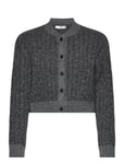 Mango Button Knit Cardigan Grå