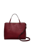 Radley Dukes Place Vegetable-Tanned Leather Grab Bag, Cranberry