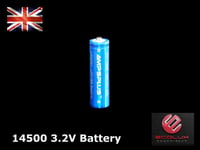 14500 400mAh 3.2V Battery Lithium AA Rechargeable Solar Light LiFePO4 Batteries