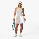 Lacoste Robe Tennis Ultra Dry shorty amovible Taille 46 Gris/blanc/jaune