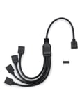 Câble répartiteur ARGB, 5 V, 3 broches, cable rgb pc, 1 prise vers 4 fiches, 30 cm, pour refroidisseur CPU et ventilateur 5 V ARGB