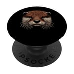 Sea Otter Fingerprint River - Rodent Gnawers Sea Otter PopSockets Swappable PopGrip