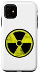 Coque pour iPhone 11 Symbole radioactif vintage vieilli - Symbole de danger biologique