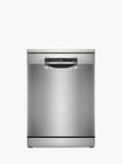 Bosch Series 6 SMS6ZCI10G Freestanding Dishwasher, Silver Inox