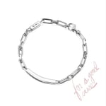 Thin Silver Bracelet - Take No Shit