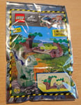 POLYBAG LEGO FIGURINE JURASSIC WORLD FOIL 122217 DINOSAURE VERT ET ARBRE