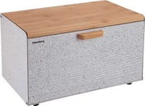 Klausberg Wooden And Steel Bread Box (Kb-7466)