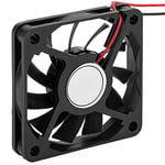 BeMatik - Ventilateur pour boîtier 60x60x10 mm de 12 VDC pour ordinateur et châssis