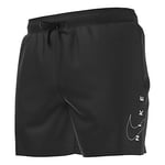 NIKE 5 Inch Volley Shorts Men's Swimming Trunks, Black, XXL