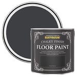 Rust-Oleum Black Scratch-Resistant Floor Paint in Matt Finish - Natural Charcoal (BLACK) 2.5L