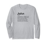 John Definition Personalized Name John Long Sleeve T-Shirt