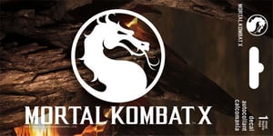 MORTAL KOMBAT LOGO - WINDOW DECAL/STICKER - BRAND NEW - VIDEO GAME 7190