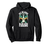 Funny Vintage Get in Loser We're Going Fishing UFO Fisherman Pullover Hoodie