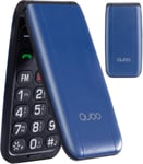 Téléphone À Clapet, Téléphone Portable Senior Pour Personnes Âgées, Écran De 2,4 Pouces,Fonction Sos, Double Carte Sim, Appel Rapide, Radio Fm,Bleu