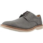 Clarks Homme Atticus LT Lace, Nubuck Gris foncé, 40 EU