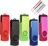 Memorycity Lot De 5 Clés Usb Multicolore 16 Go[Q2957]