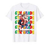 Kids Sixth 6th Grade Back To School Goat Skateboarding Boys T-Shirt