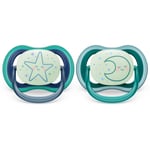 Philips Avent Ultra Air Night 6-18 m dummy Boy 2 pc