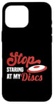 Coque pour iPhone 16 Pro Max Ultimate Frisbee Stop Staring Disques