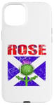 Coque pour iPhone 15 Plus Clan Rose Tartan Nom de famille écossais Scotland Pride