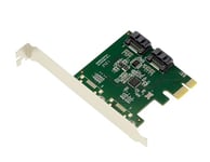 KALEA-INFORMATIQUE Carte contrôleur PCI Express PCIe 2X SATA 3 6G. Raid 0 1 SPAN. Equerres Low et High Profile avec Chipset ASM1061R