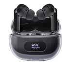 Intenso Buds Plus TWS T310AE Écouteurs sans Fil avec réduction Active du Bruit, ENC, Bluetooth et jusqu'à 25 Heures de Lecture de Musique, Noir