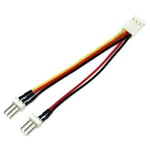 Intern splitter adapter - 1 x 3 pin til 2 x 3 pin blæser stik