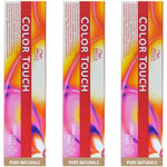 3x Wella Tactile Couleur Exempt D'Ammoniac Teinte Crème Nuancenauswahl 60ml