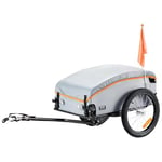 VEVOR Remorque de vélo, capacité de Charge de 45 kg, Chariot de Transport, Rangement Compact Pliable avec attelage, Housse imperméable, Roues de 406 mm, pour Les Roues de vélo de 558,8 mm à 711,2 mm