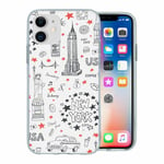 For Apple Iphone 11 Silicone Case York Usa Pattern - S6256