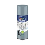 Dulux Valentine Peinture Intérieure et Extérieure Aérosol Color Touch - Pour bois, plastique, PVC, carton, papier - Bleu Gris Satin - 400ml