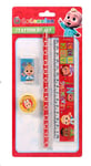 CoComelon Stationery Set with Ruler, Pencil, Eraser and Sharpener