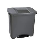 Denox 24160.790 Pedal Bin 50 L Polypropylene Matt Grey