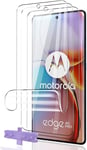 Protection Décran Pour Motorola Edge 40 Pro Film Flexible Tpu 3 Pièces,Transparent Hd/Sans Bulles/Anti-Rayures/Facile À Installer Protection Pour Motorola Edge 40 Pro Verre Trempé