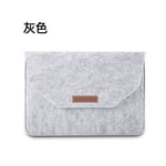 Convient pour macbook feutre sac cadeau tablette doublure sac pochette de protection iPad main tenant entreprise Apple ordinateur sac - gris - 13 pouces