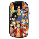 One Piece Luffy Anime Case Pennlåda Student School Brevpapper Pen förvaringsväska B