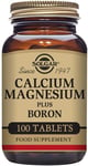 Solgar Calcium Magnesium Plus Boron Tablets - Pack of 100 - Bone Support - Supp