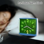 Glow-in-the-Dark No Tick Home Decor Number Clock Bedside Clocks Alarm Clock