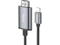 Kabel Hoco Hoco Kabel Lightning Do Hdmi 1080P Ua27 2 M Stalowy Szary