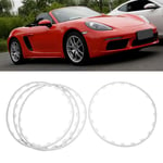 (White) Wheel Rim Protector 4Pcs For 19 Inch Wheels Wheel Rim Protection