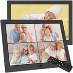 Golony 10.1 Inch Digital Photo Frame Digital Picture Frame,1280x800 High Resolution IPS Screen,4 Windows Slideshow,USB/SD Card Play Photo/Music/Video Player, Calendar Display Remote Control, Non-WiFi