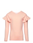 Frilla Shirt Tops T-shirts Long-sleeved T-shirts Coral Gugguu