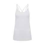 Tri Dri Women's TriDri® "Lazer cut" spaghetti strap vest - White - XS