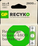 AA ReCyko GP 2600mAh NI-MH - 4 pack