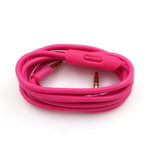 Cable de remplacement audio IOS avec controle pour casque Beats Solo2 Rose