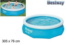 Piscine Fast Set Autoportant Rond Enfants Jardin Été 305x76cm Val