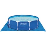 Tapis de sol pour piscine ronde - INTEX - Protège le sol de la piscine - Ø 5,49 m - PVC tissé 0,13 mm