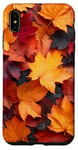 iPhone XS Max Falling autumn maple leaves in warm colours Case